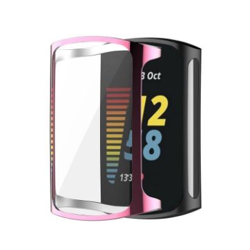 Fitbit Charge 6/5 Pink TPU Electroplated Full Coverage Protective Case - 1