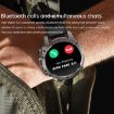 AK56 IP67 BT5.1 Smart Watch 1.43" Voice Call Health Monitor Silver Strap - 8