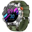 K59 IP67 BT5.0 Smart Watch 1.43" Voice Call/Sleep Detection Camo Green - 1