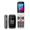 UNIWA V202T 4G Flip Phone, 2.4" Unisoc T107, SOS, FM, Dual SIM, 21 Keys, Red - 3