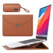 13/14 Inch Brown Laptop Sleeve & Accessories Bag - Envelope Holder - 1