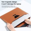 13/14 Inch Brown Laptop Sleeve & Accessories Bag - Envelope Holder - 5