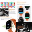 iW9 Ultra 2.04" Smart Call Watch, BT Call/Heart Rate/BP/SpO2, Black - 8