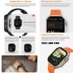 iW9 Ultra 2.04" Smart Call Watch, BT Call/Heart Rate/BP/SpO2, Black - 9