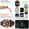 iW9 Ultra Smart Call Watch - 2.04" Screen, BT Call, Heart Rate, Grey Gold - 6