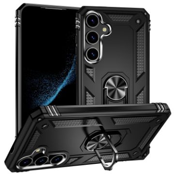 Samsung Galaxy S24+ 5G Shockproof TPU PC Case - Black - 1