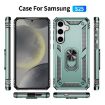 Samsung Galaxy S25 5G Shockproof TPU + PC Case - Dark Green - 2