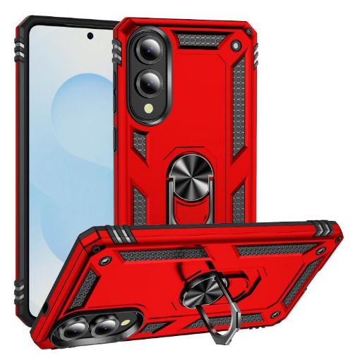 Samsung Galaxy S25 Edge 5G Shockproof Red TPU + PC Phone Case - 1
