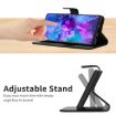 OPPO A5x 4G/5G Global Leather Phone Case - Rhombic Grid Texture Black - 4