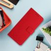 OPPO A5 5G Red Leather Phone Case - Rhombic Grid Texture Global - 2