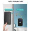 Wireless Doorbell with Temperature Display & Elderly Pager, UK Plug, Black - 6