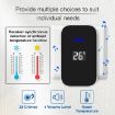 Wireless Doorbell & Elderly Pager with Temp Display, US Plug - White - 2