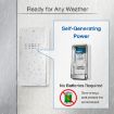 Wireless Doorbell & Elderly Pager with Temp Display, US Plug - White - 3