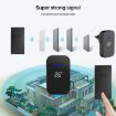 Wireless Doorbell & Elderly Pager with Temp Display, EU Plug - Black - 7