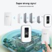Wireless Doorbell with Temperature Display & Elderly Pager, EU Plug, White - 7