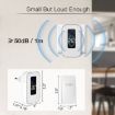Wireless Doorbell & Elderly Pager with Temp Display, EU Plug - White - 8