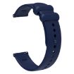 Universal 18mm Dark Blue Silicone Watch Band with Reverse Buckle - 3