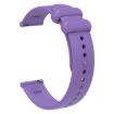 Universal 20mm Purple Silicone Watch Band with Reverse Buckle - 3