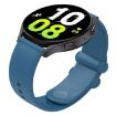 Universal 20mm Blue Silicone Watch Band with Reverse Buckle - 1