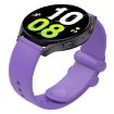 Universal 22mm Purple Silicone Watch Band with Reverse Buckle - 1