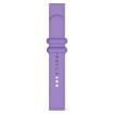Universal 22mm Purple Silicone Watch Band with Reverse Buckle - 2