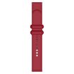 Universal 22mm Wine Red Silicone Watch Band with Reverse Buckle - 2
