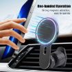 360 Rotating Magnetic Car Phone Holder - Air Outlet Mount (Black) - 2