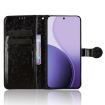 OPPO Reno14 Pro Global Leather Phone Case - Honeycomb Dot Texture Black - 4