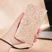 OPPO Reno14 Pro Global Leather Phone Case - Gold Honeycomb Dot Texture - 6