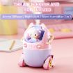Portable 220ML Cartoon Tank Car Air Humidifier with LED Lights - Green - 2