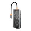 SW8V 8-in-1 Type-C Hub: USB, HDMI, RJ45, SD/TF Docking Station (Grey) - 2