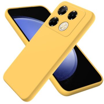 Infinix Note 40 5G Yellow Silicone Dropproof Full Coverage Case - 1