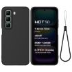 Infinix Hot 50 4G Black Liquid Silicone Dropproof Full Coverage Case - 1