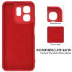 Infinix Hot 50i Red Liquid Silicone Dropproof Full Coverage Case - 6