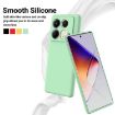 Infinix Note 40S Green Liquid Silicone Dropproof Full Coverage Case - 3