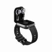 D8 2.01" Smart Watch & Bluetooth Earphone, Health Monitoring, NFC, Black - 2
