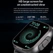 D8 2.01" Smart Watch & Bluetooth Earphone, Health Monitoring, NFC, Black - 4