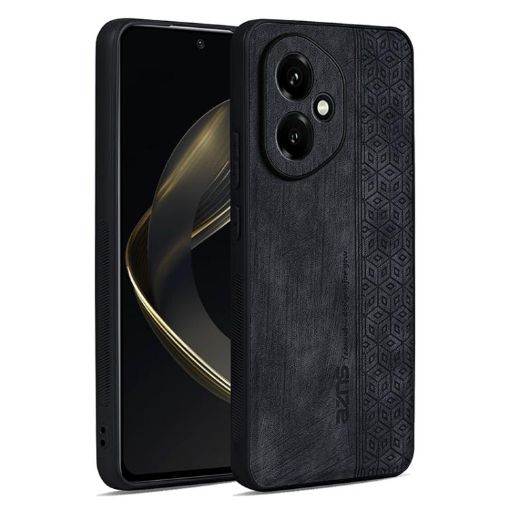 For Honor 400 Global 156.5mm AZNS 3D Embossed Phone Case Black - 1