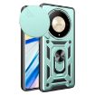 For Honor X9b Green TPU+PC Phone Case with Sliding Camera Cover - 1