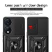 For Honor X7b Green TPU+PC Phone Case with Sliding Camera Cover - 4