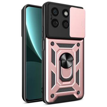 For Honor X8b Rose Gold Sliding Camera Cover TPU+PC Phone Case - 1