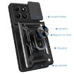 For Honor X6b 4G Rose Gold Sliding Camera Cover TPU+PC Phone Case - 3