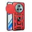 For Honor Magic5 Pro Red TPU+PC Phone Case with Sliding Camera Cover - 1