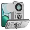 For Honor X9c Silver Phone Case with Sliding Camera Cover TPU+PC Design - 1