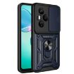 For Honor 400 Pro Global Phone Case Blue - Sliding Camera Cover TPU+PC - 1