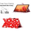 Samsung Galaxy Tab A7 10.4 2020 T500 Leather Case Red White - 6
