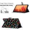 Samsung Galaxy Tab A7 10.4 2020 T500 Leather Case - Black Colorful - 6