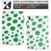 Samsung Galaxy Tab A7 10.4 2020 T500 Leather Case White Green Dot - 5