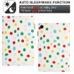 Samsung Galaxy Tab A8 10.5 2021 X200 Leather Case - White Colorful Dot - 5
