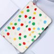 Samsung Galaxy Tab A8 10.5 2021 X200 Leather Case - White Colorful Dot - 7